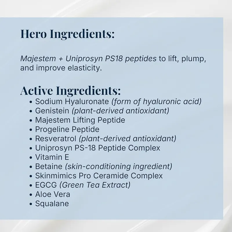 Pause & Effect Niacinamide and Hyaluronic Acid Face – Peptides, resveratrol and ceramides