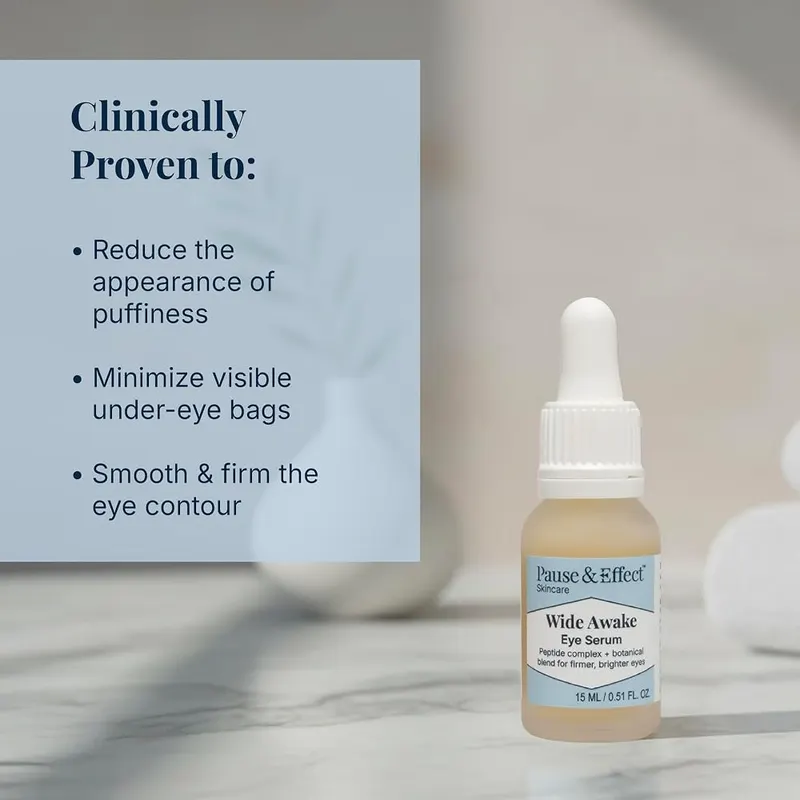 Pause & Effect Peptide and Ceramide Eye Serum – Targets dark circles and puffiness