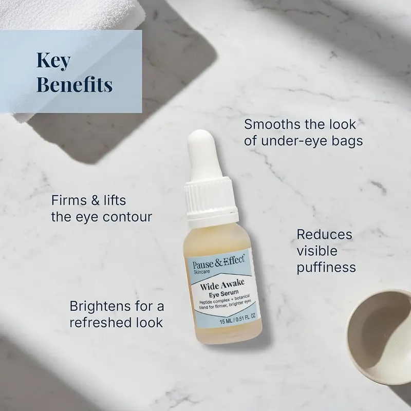 Pause & Effect Peptide and Ceramide Eye Serum – Firms and smooths fine lines