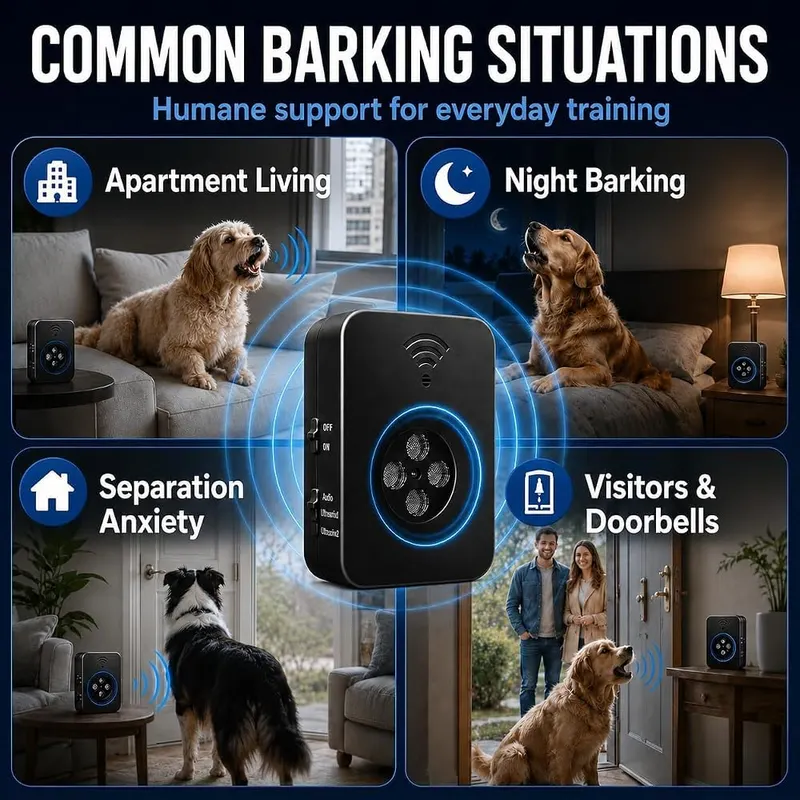 PawdTailEazy Dog Bark Deterrent Device – Ten to thirty kilohertz frequency