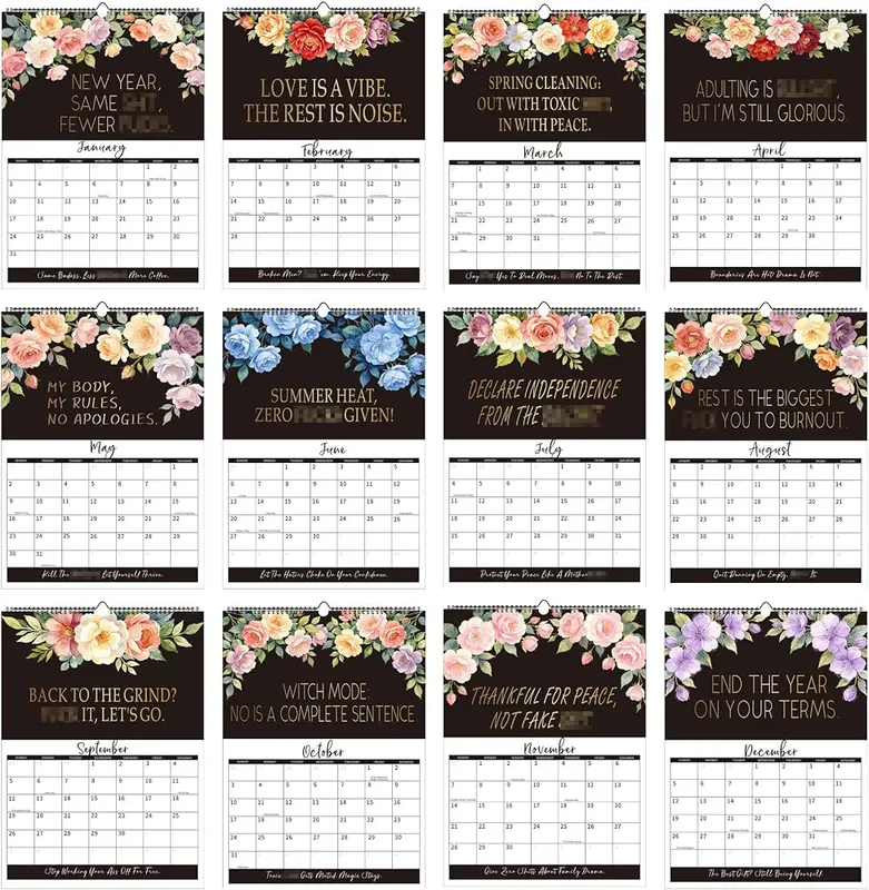 PCTC 2027 ”F” Calendar – Durable paper material with handmade quality