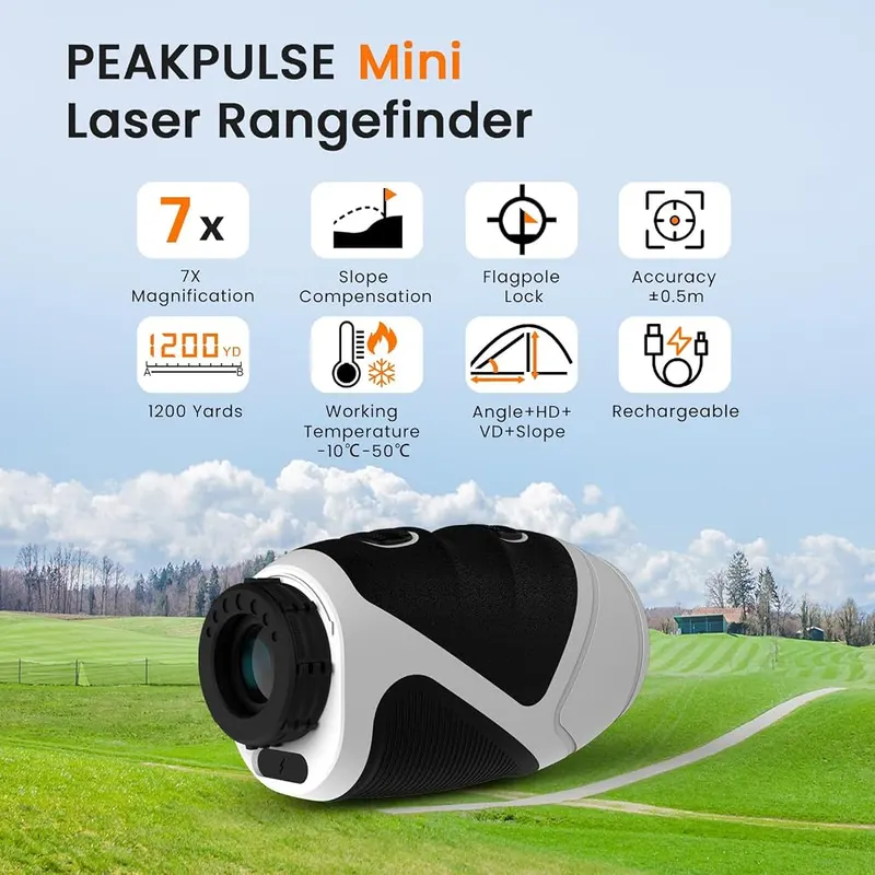 PEAKPULSE Golf Range Finder 7X Mini Pocket – Seven times magnification power