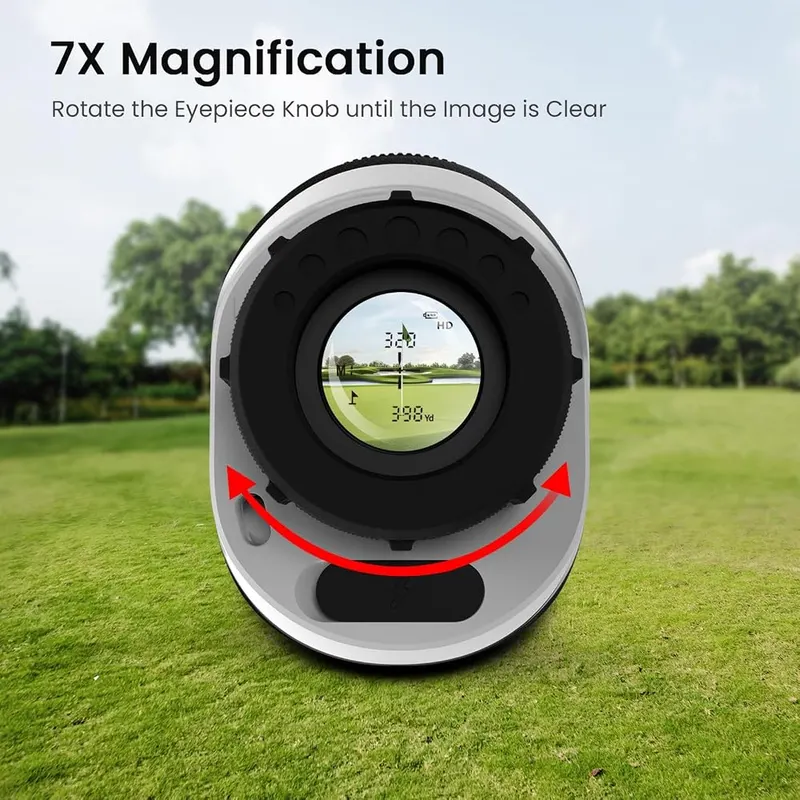 PEAKPULSE Golf Range Finder 7X Mini Pocket – Sturdy ABS silicone build