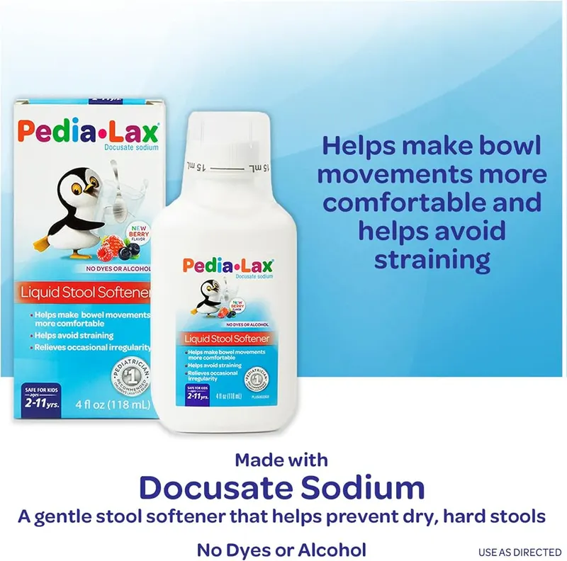 Pedia-Lax Liquid Stool Softener – Pedia-Lax Liquid Stool Softener contains no dyes