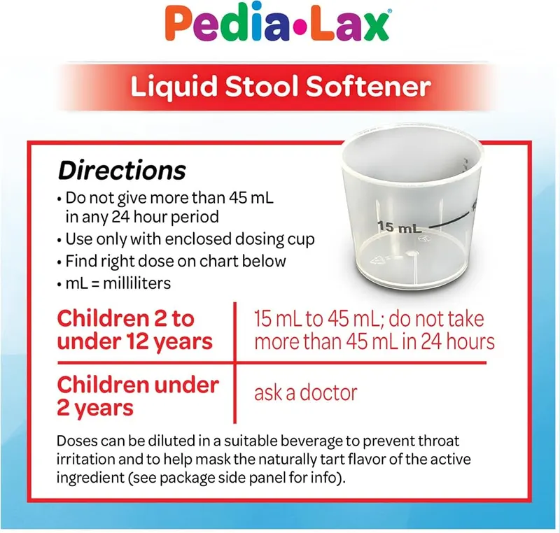 Pedia-Lax Liquid Stool Softener – product photo 8 of 9
