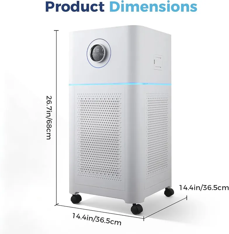PEIKETAO Large Air Purifier – 568 CADR for large rooms