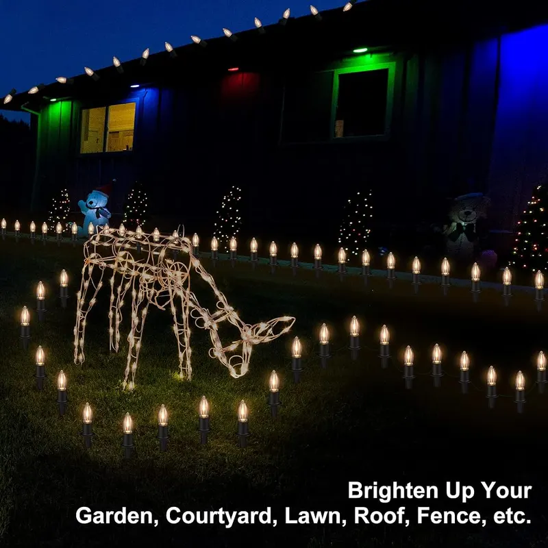 PerPaiMe C9 Christmas Pathway Lights Outdoor – product photo 8 of 9