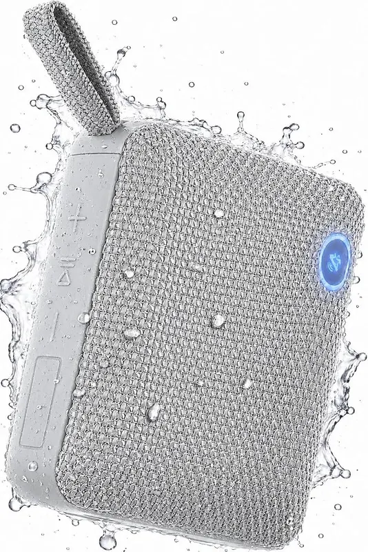 PHASEOTECH FM Radio & Bluetooth Speaker IP68 Silver in Silver
