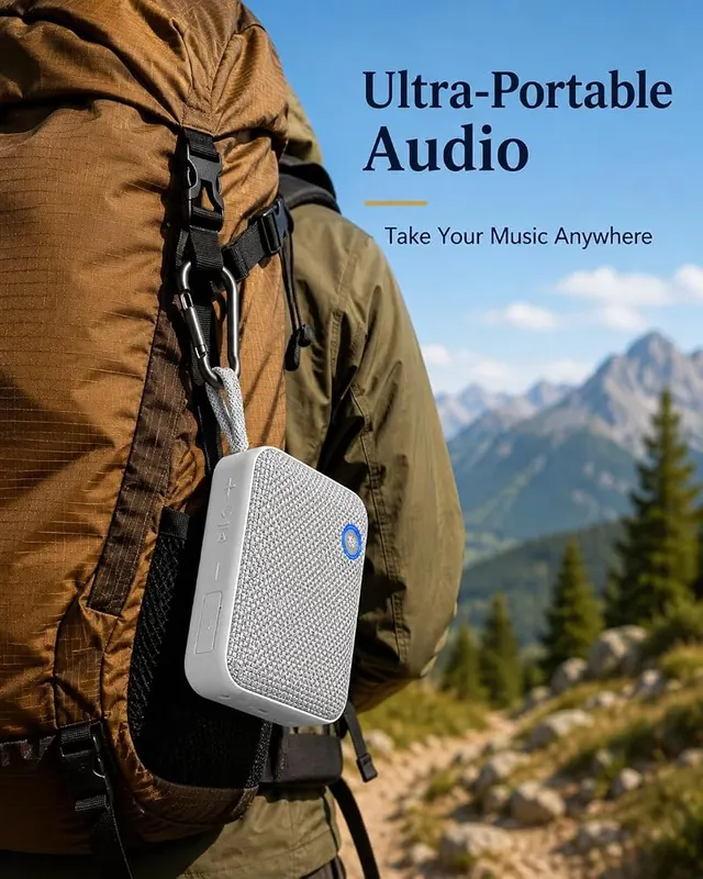 PHASEOTECH FM Radio & Bluetooth Speaker IP68 Silver – product photo 8 of 8