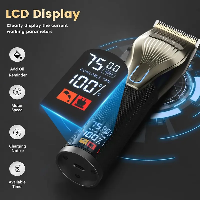 piceve Hair Clipper – Cleaning brush included in kit