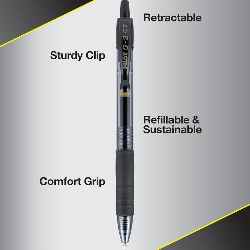 PILOT G2 Premium Gel Pens – Refillable & Quick Drying