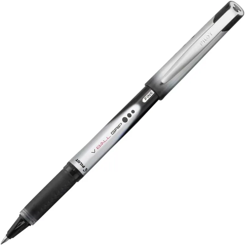 PILOT VBall Grip Rolling Ball Pens in Black