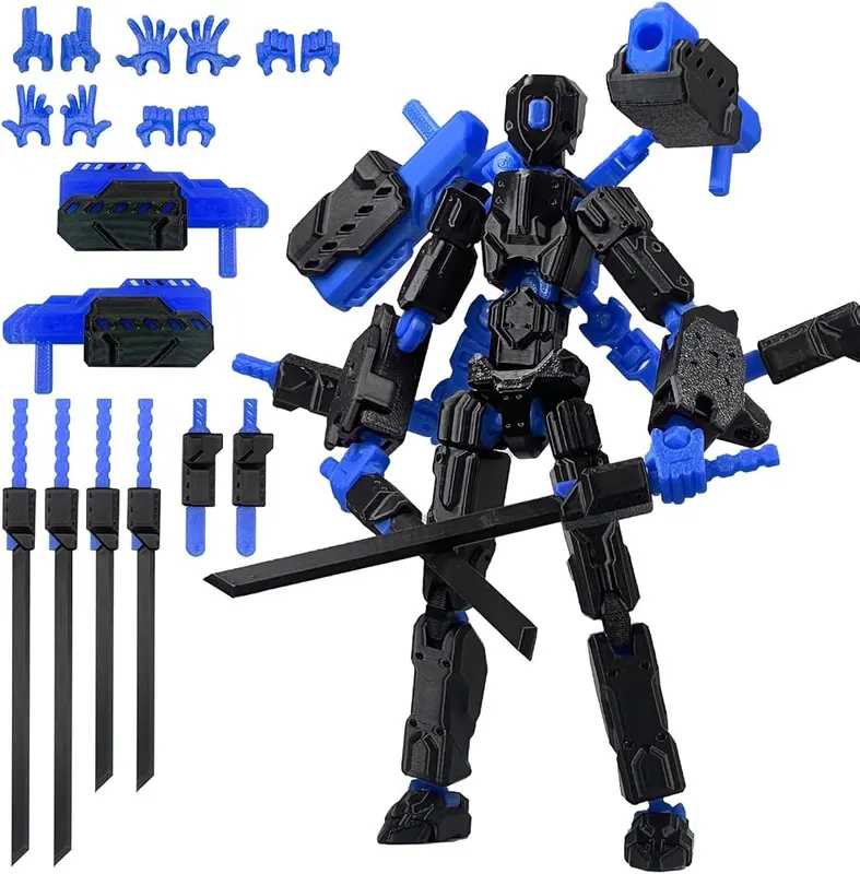 PkghoKids 8 inch T Assembly Completed Action 3D in Black Blue