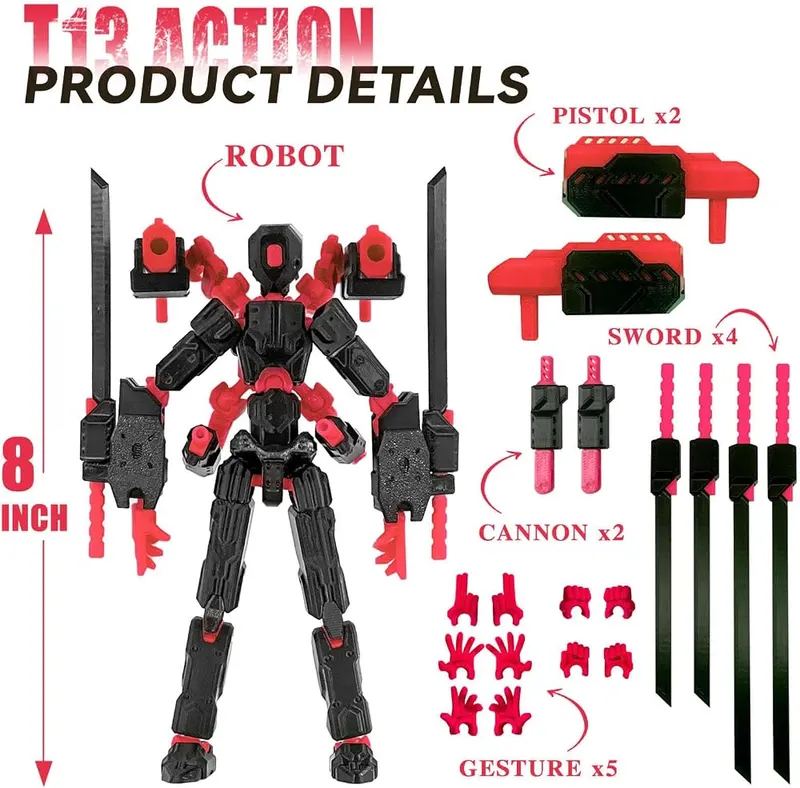 PkghoKids 8 inch T Assembly Completed Action 3D – Endless Customization Options