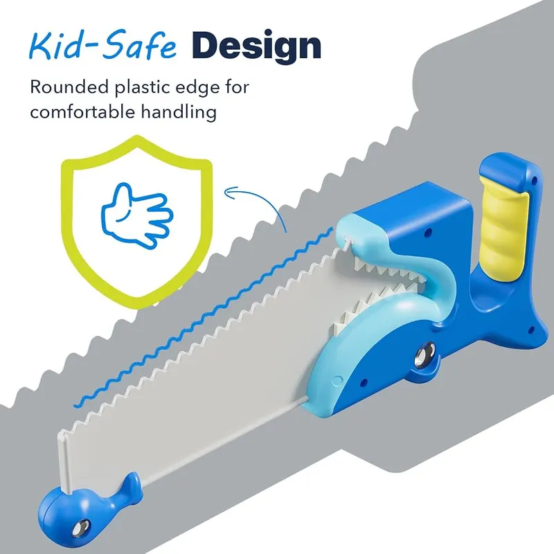PLAYPARTY Shark Toy Saw – Lightweight plastic construction