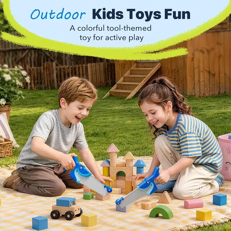 PLAYPARTY Shark Toy Saw – Great for preschool tool sets