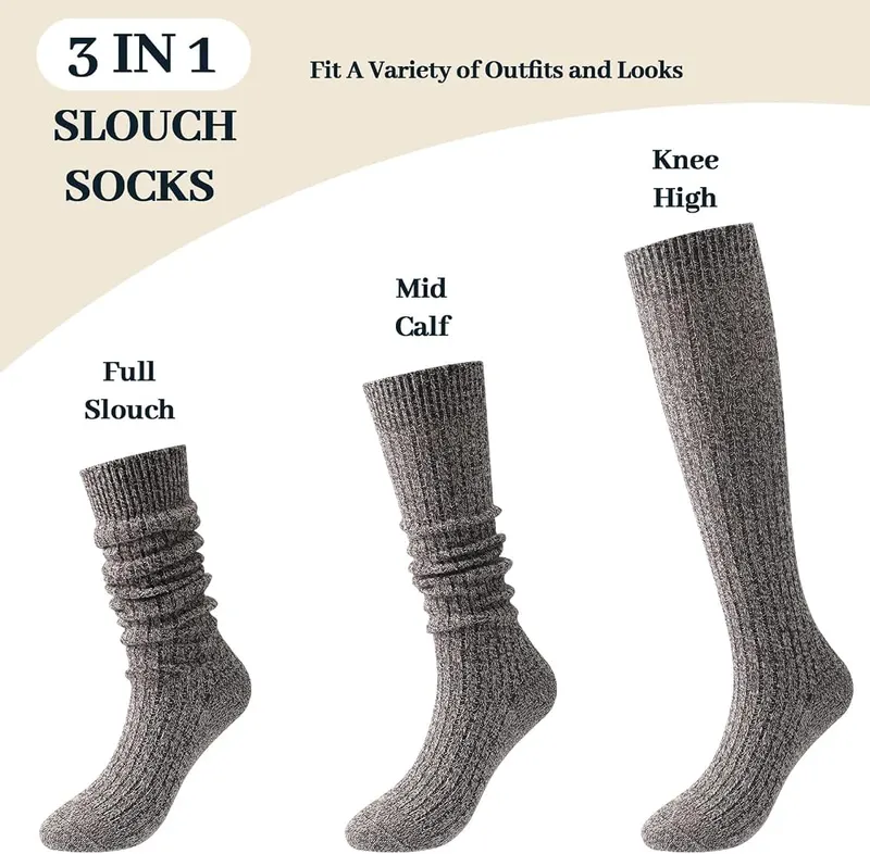 Pleneal Slouchy Socks – Long Socks for Women