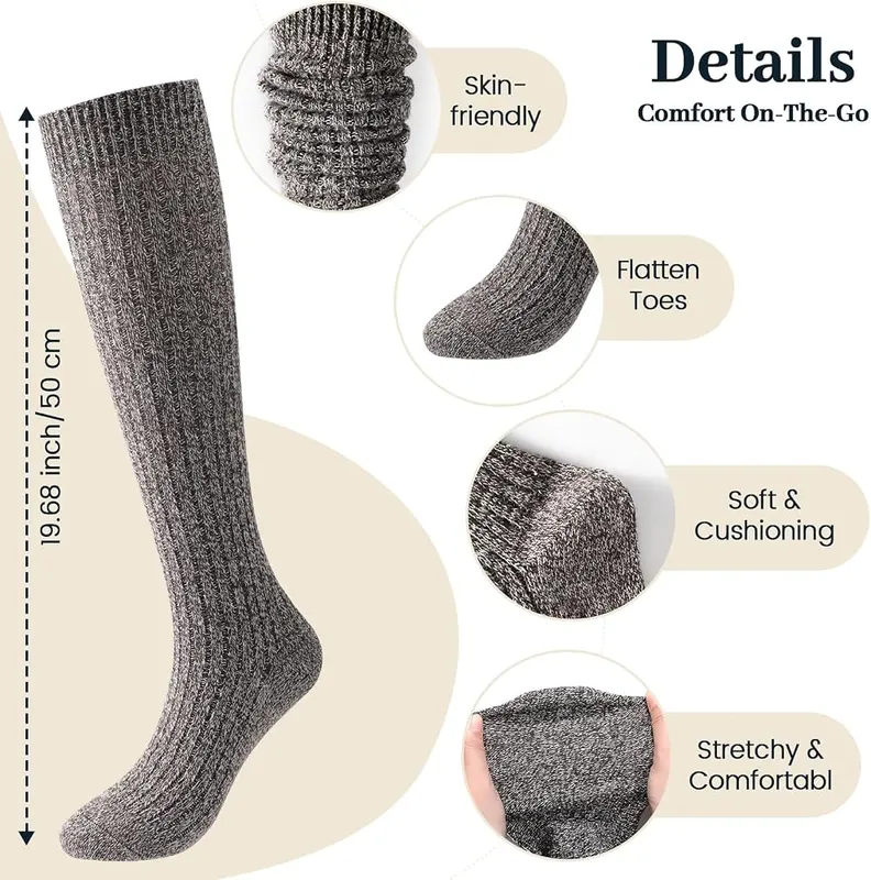 Pleneal Slouchy Socks – Soft High Sock