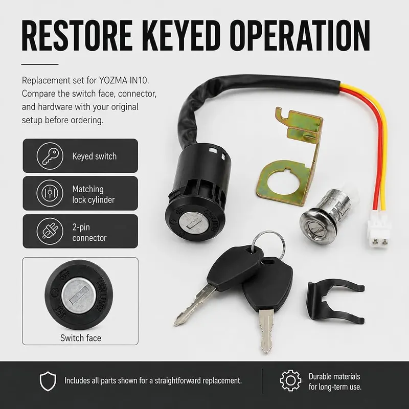 Pmeurr E-Bike Lock Set – Durable Construction