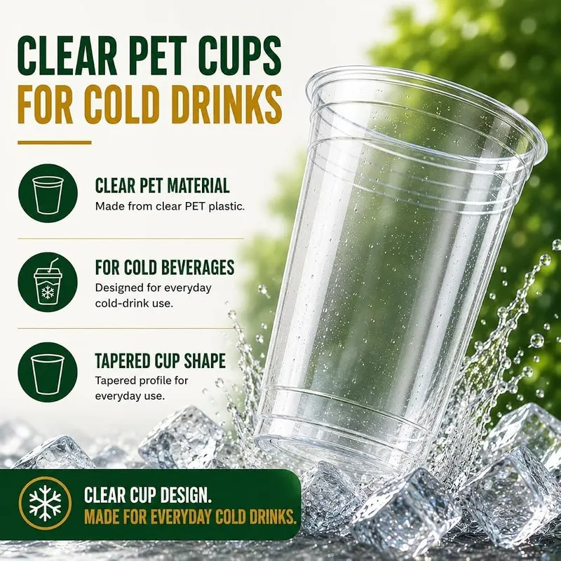 PODJULFA 150 Pack 16 oz Plastic Cups – Great for Cold Drinks, Parties & Business
