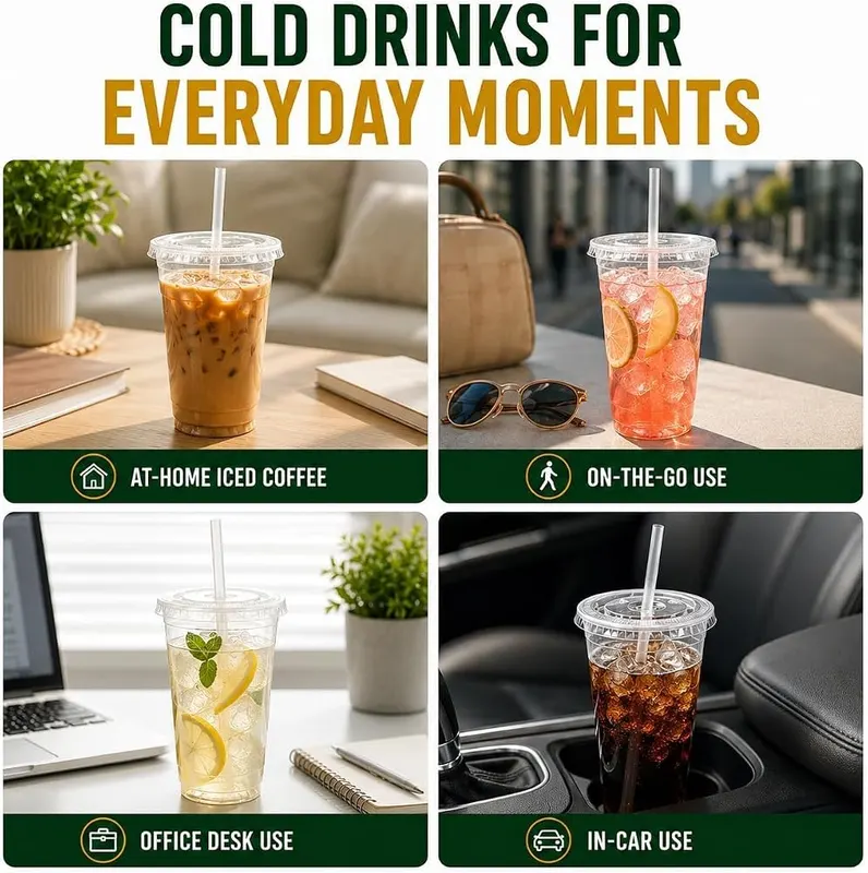 PODJULFA 150 Pack 16 oz Plastic Cups – product photo 7 of 8