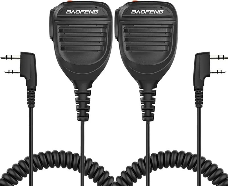 Pofung BAOFENG Microphone in Black-2PCS