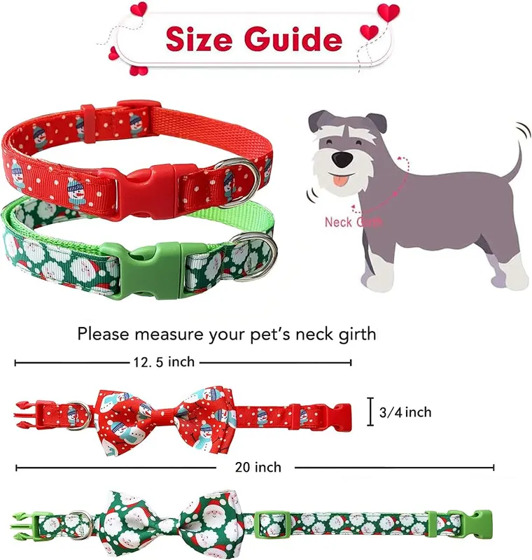 Pohshido Christmas Dog Collars – Unique design
