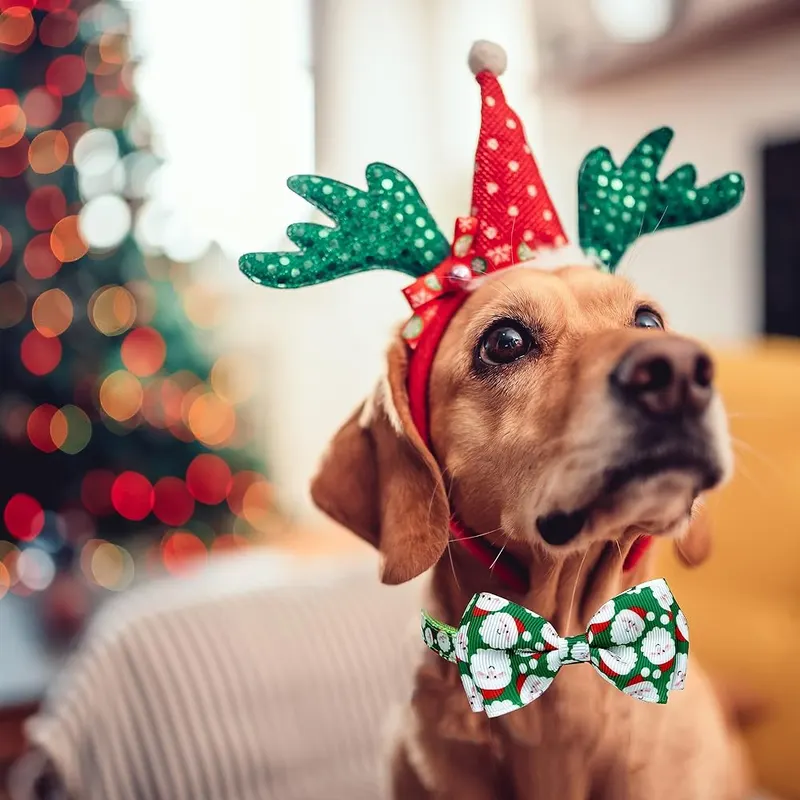 Pohshido Christmas Dog Collars – High-quality polyester fabric