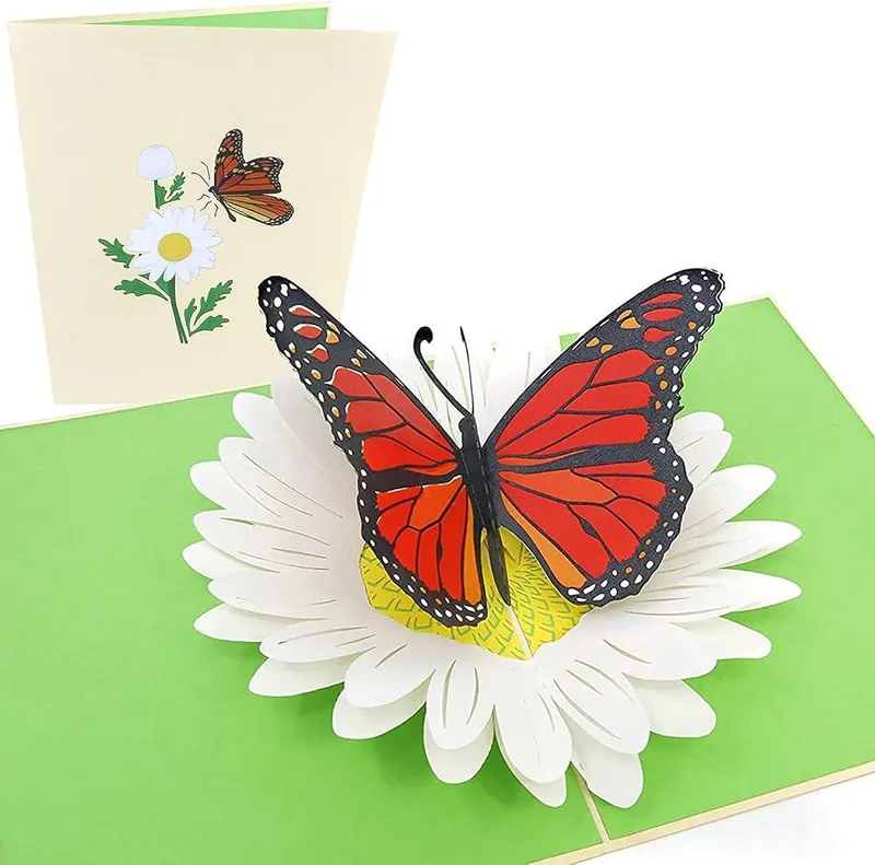 PopLife Monarch Butterfly & Daisy 3D Pop