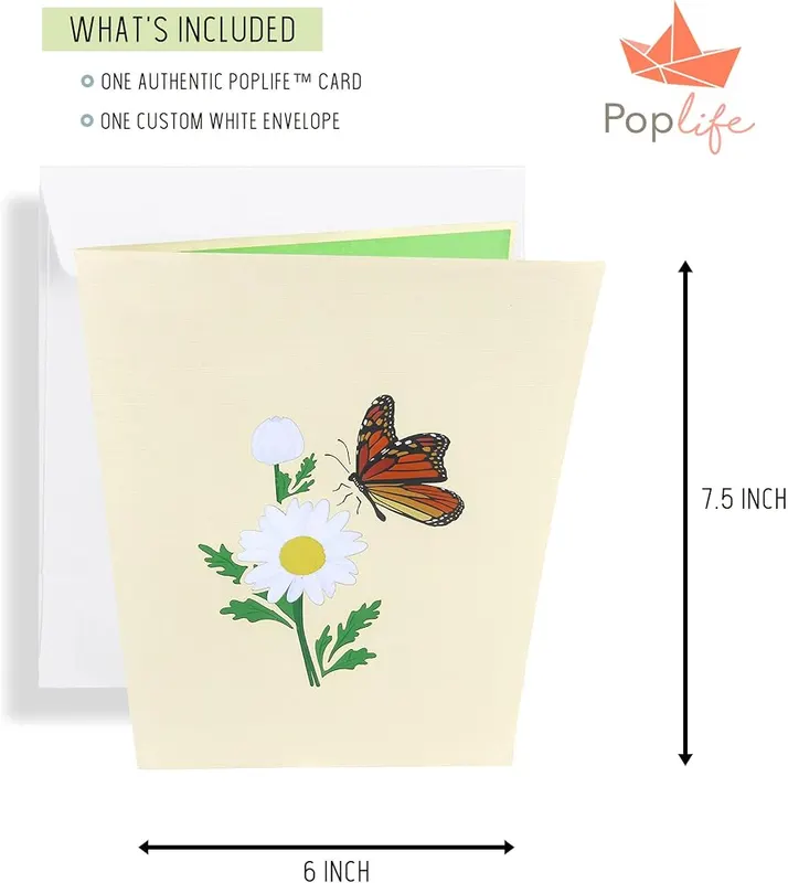 PopLife Monarch Butterfly & Daisy 3D Pop – You'll Be a Hero