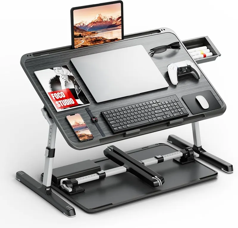Potuopy Adjustable Laptop Lap Desk in Striped