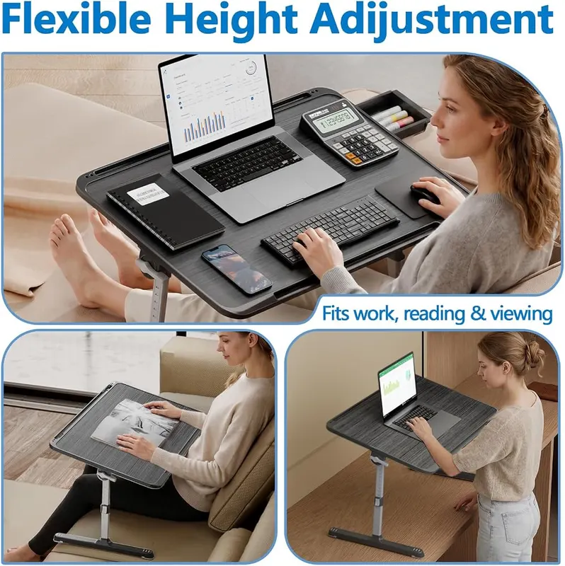 Potuopy Adjustable Laptop Lap Desk – No assembly needed