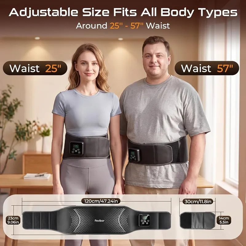 Povibar Portable Heating Pad – Rechargeable internal battery power