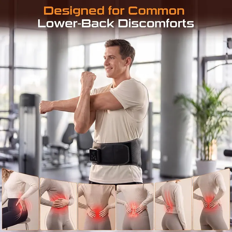 Povibar Portable Heating Pad – Adjustable waist fit up to fifty seven inches