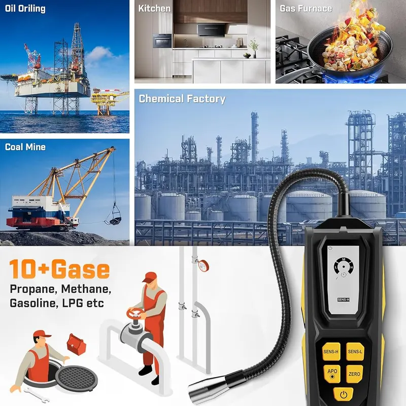 Povlen Natural Gas Leak Detector – Dual Sensitivity Detection, Ready When It Matters