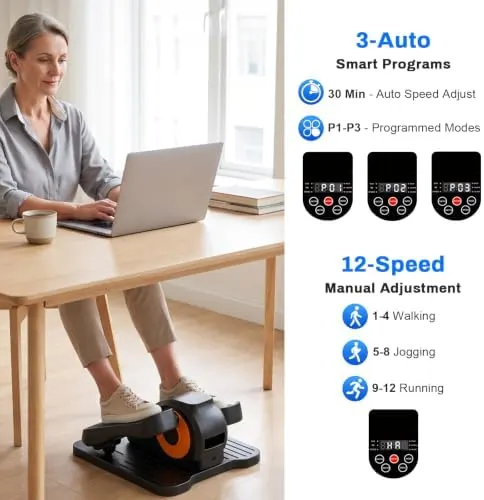 POWERFUEL Under Desk Elliptical Machine – product photo 5 of 9