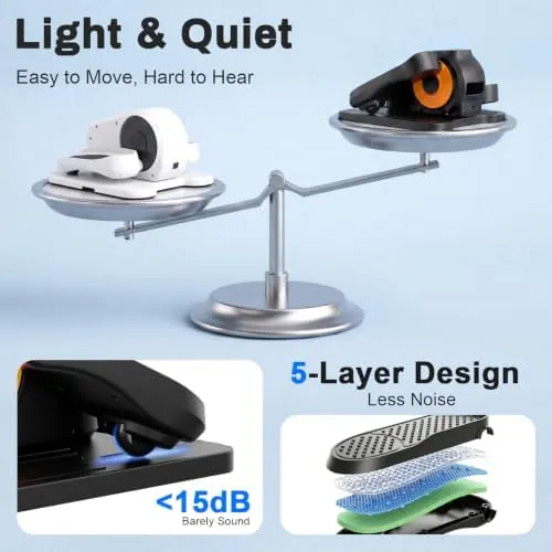 POWERFUEL Under Desk Elliptical Machine – product photo 7 of 9