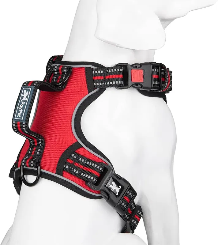 PoyPet No Pull Dog Harness – Padded Handle for Safety