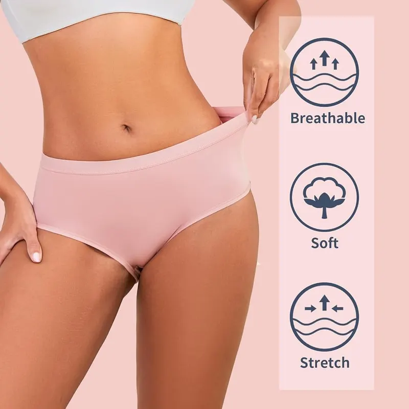 PPBYS Womens Underwear Pack 6Packs – Six-pack of seamless briefs