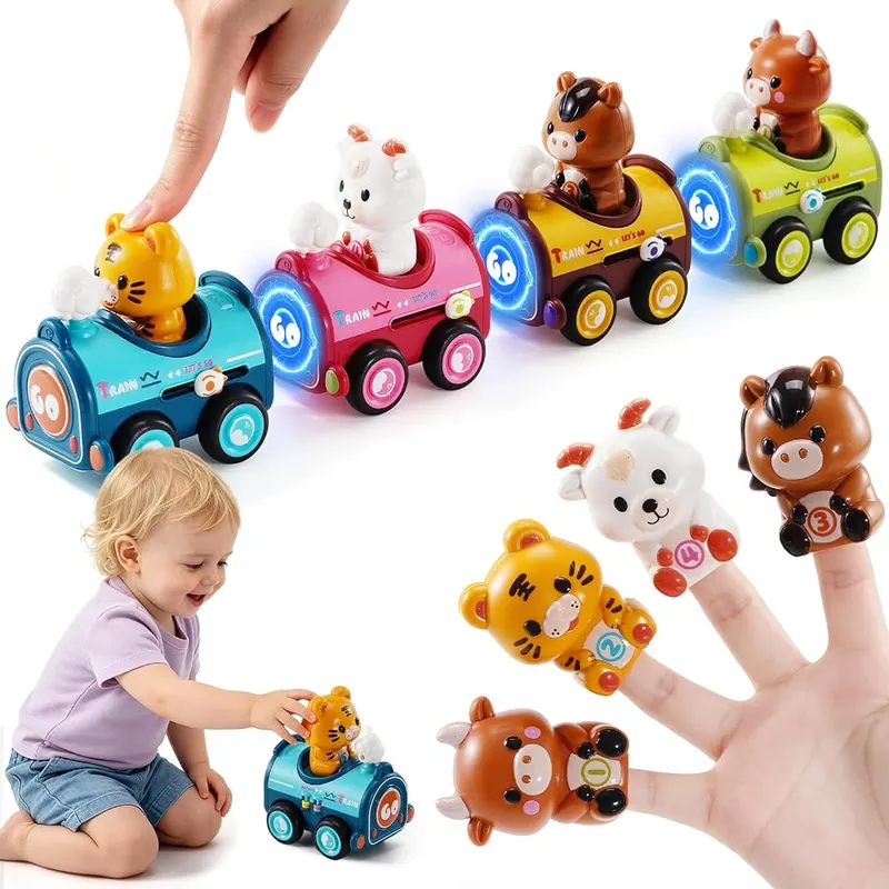 Press and Go Animal Toy Cars