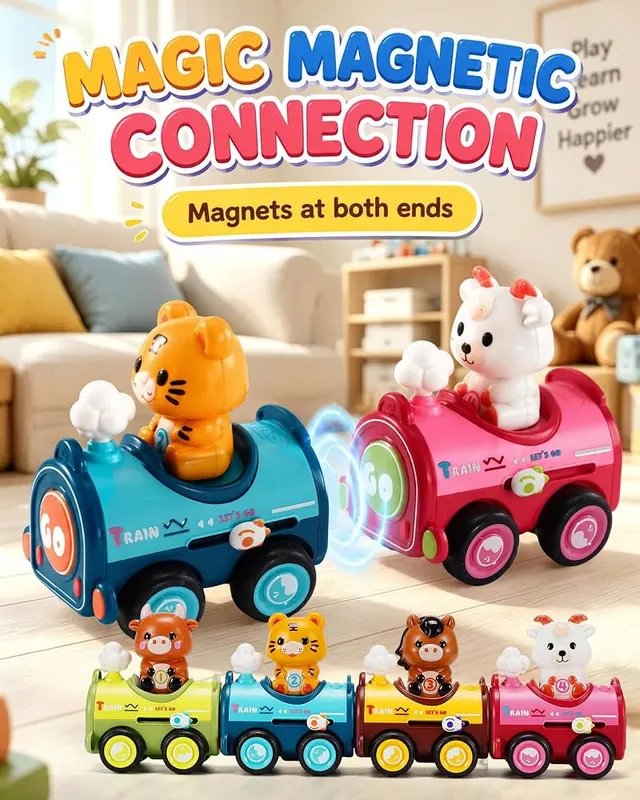 Press and Go Animal Toy Cars – product photo 4 of 7