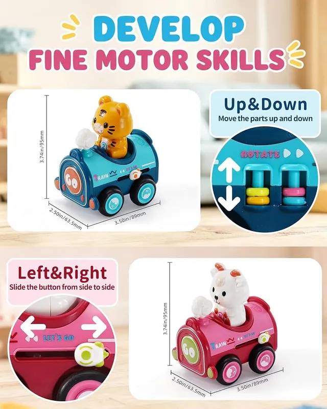 Press and Go Animal Toy Cars – product photo 5 of 7