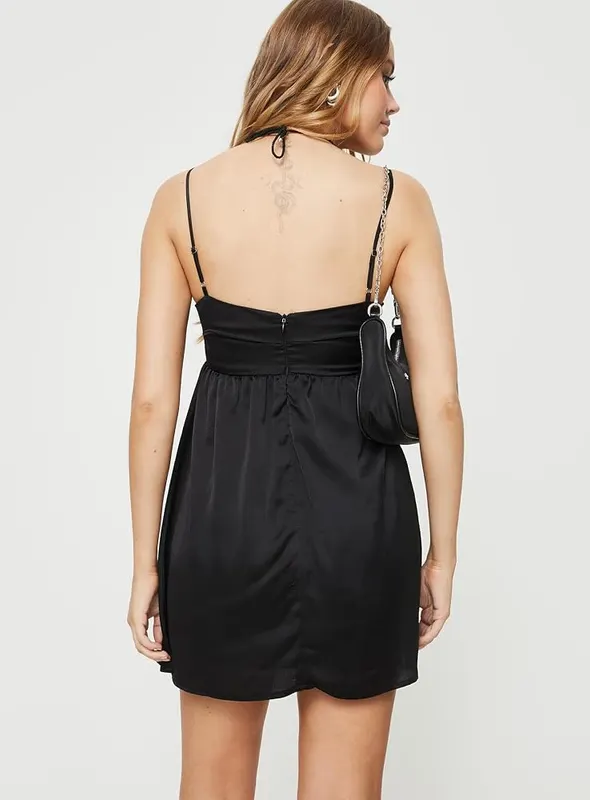 Princess Polly Ortega Mini Dress Black – product photo 4 of 5