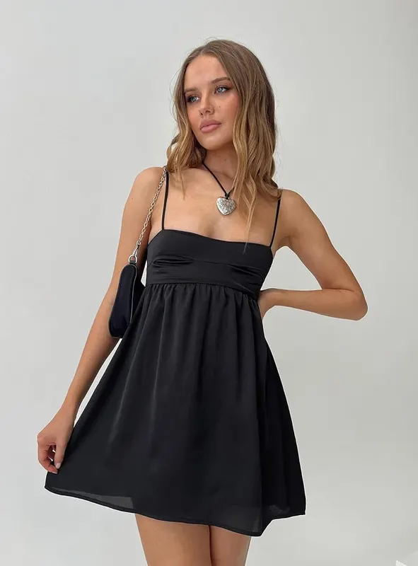 Princess Polly Ortega Mini Dress Black – product photo 5 of 5