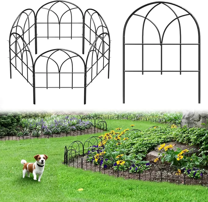 promitop Decorative Garden Fence in Black