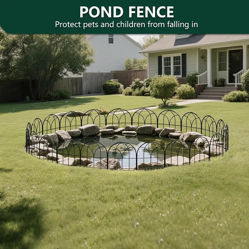 promitop Decorative Garden Fence – Black decorative finish