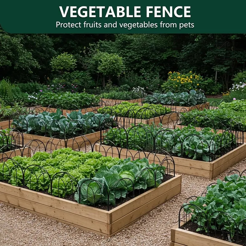 promitop Decorative Garden Fence – Clips and zip ties included