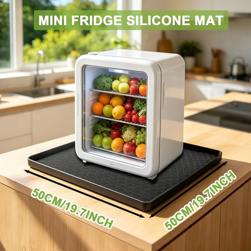 PTAZSCTC Fridge Mats with Raised Edge – Waterproof Floor Protection