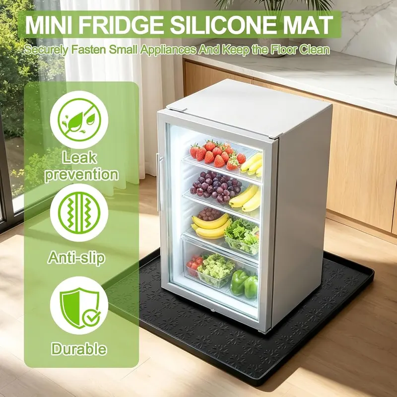 PTAZSCTC Fridge Mats with Raised Edge – Anti-Vibration & Non-Slip Design