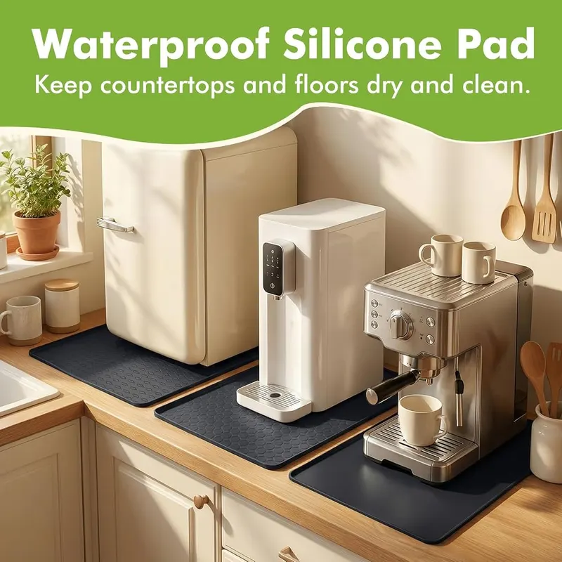 PTAZSCTC Fridge Mats with Raised Edge – Effortless Cleaning & Storage